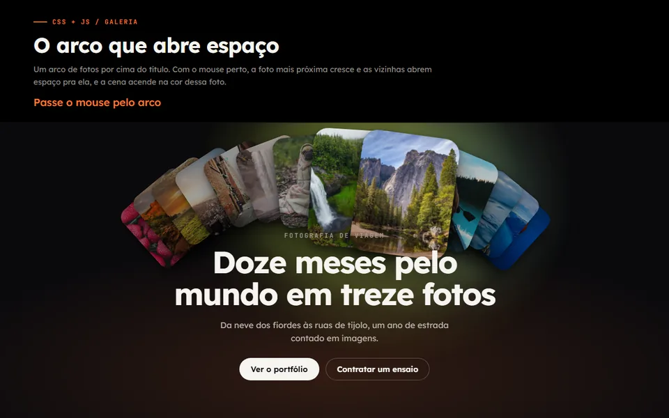 Prévia do efeito Arco que Abre Espaço