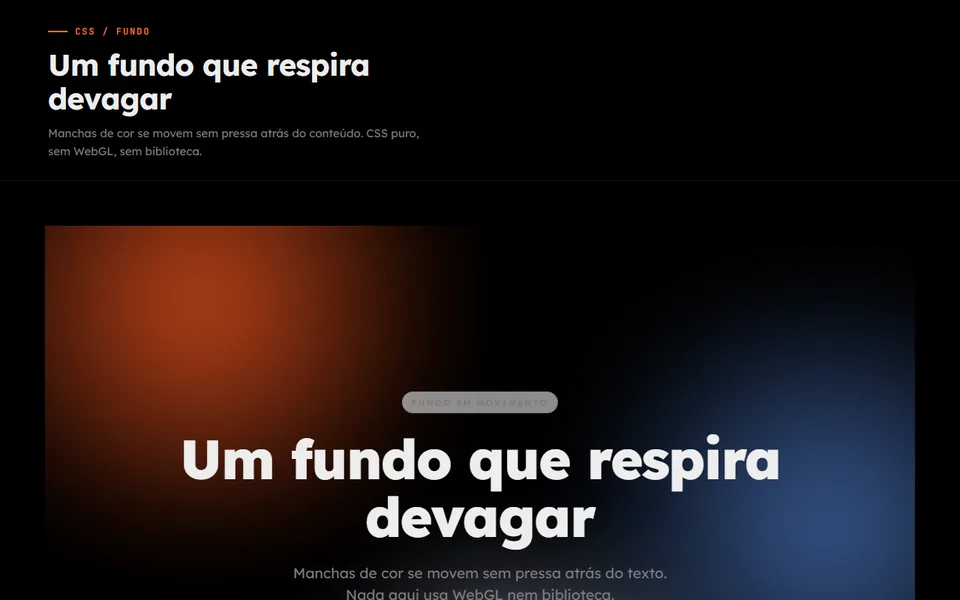 Prévia do efeito Aurora Suave