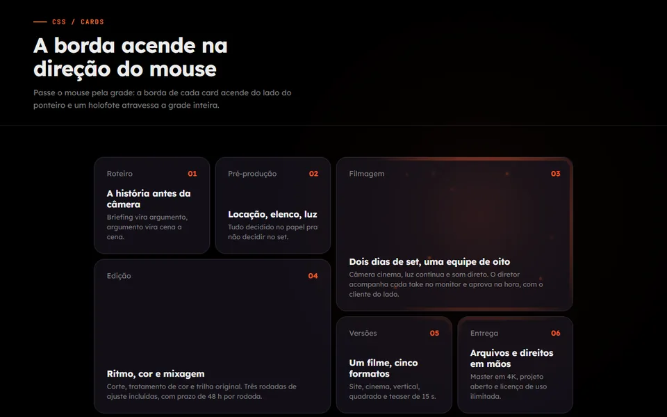 Prévia do efeito Bento Luminoso