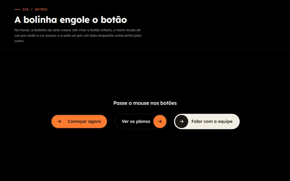Prévia do efeito Bolinha que Vira Botão