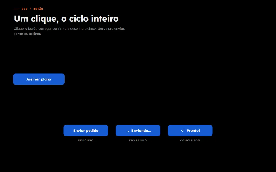 Prévia do efeito Botão de Sucesso