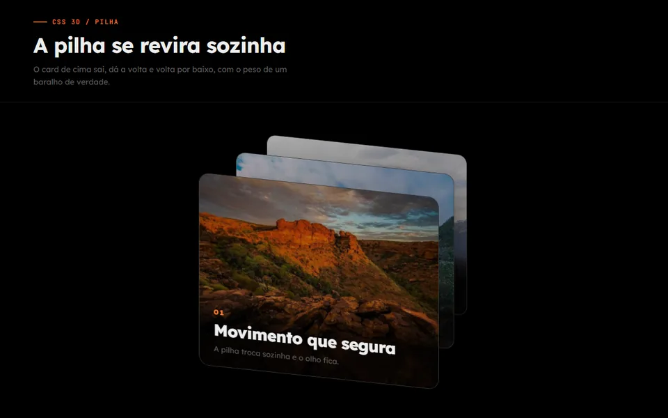 Prévia do efeito Pilha que se Reveza