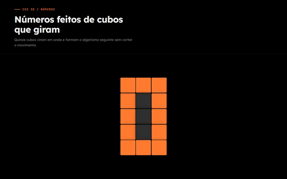 Prévia do efeito Cubo Contador