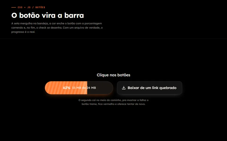 Prévia do efeito Download que se Enche