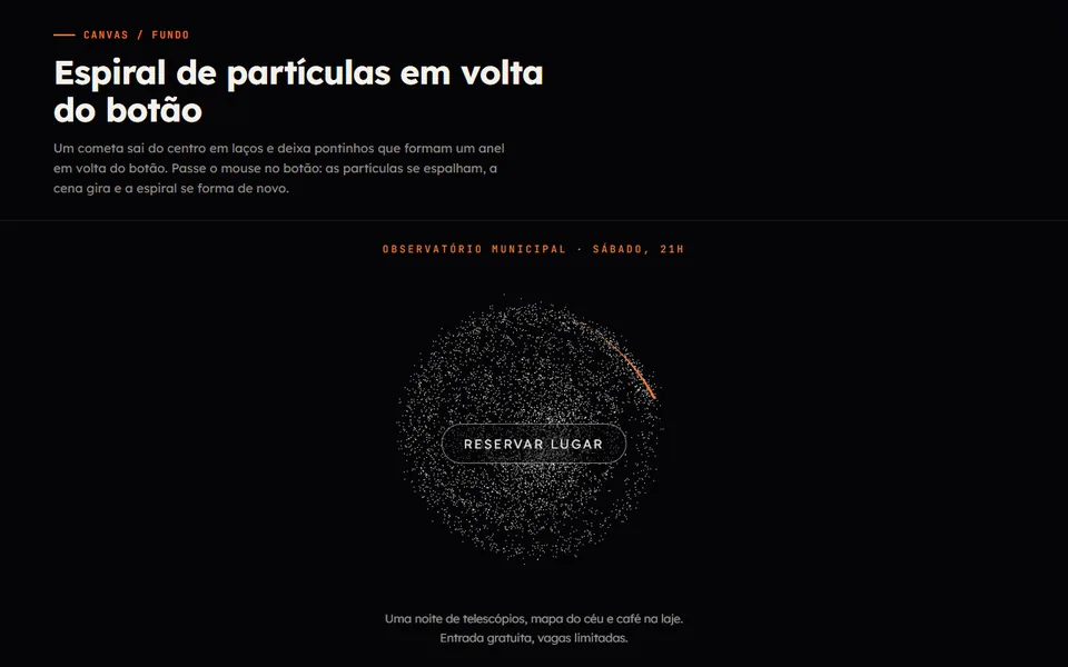 Prévia do efeito Espiral de Partículas