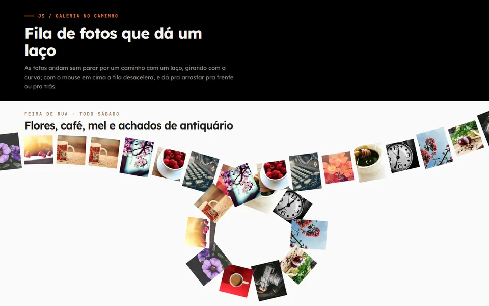 Prévia do efeito Fila em Laço
