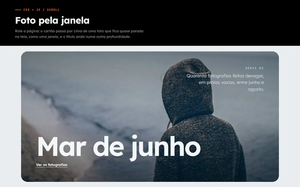 Prévia do efeito Foto pela Janela