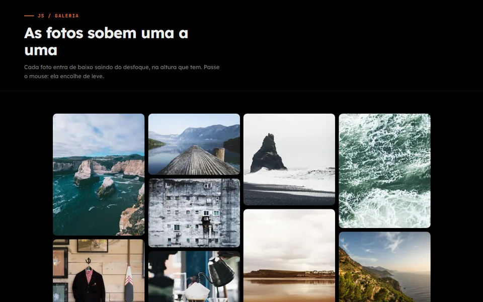Prévia do efeito Galeria Mosaico