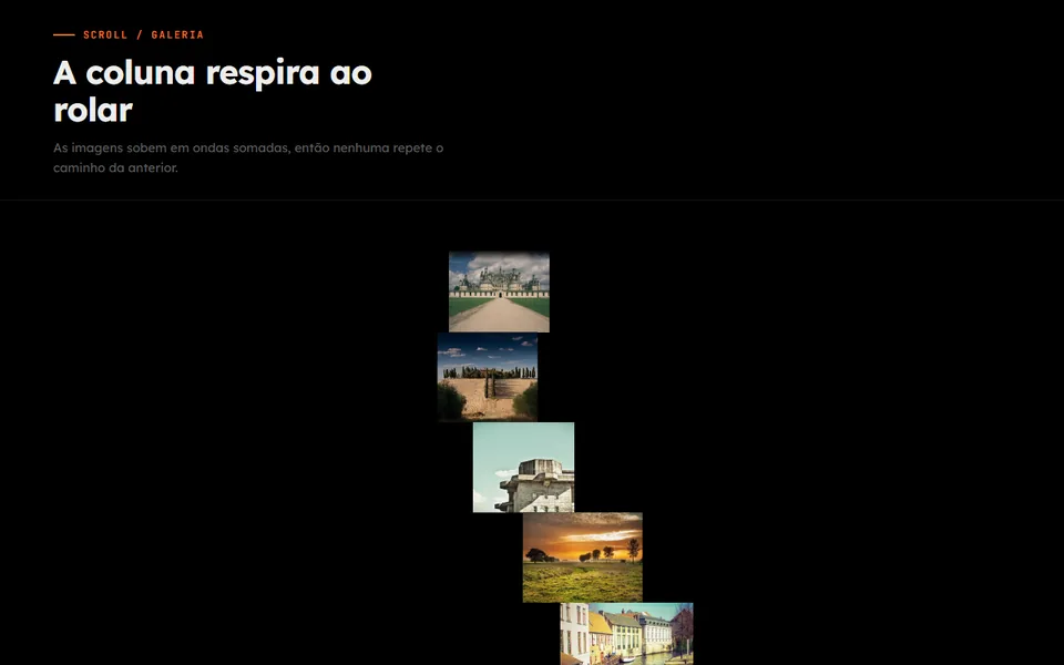 Prévia do efeito Galeria Onda