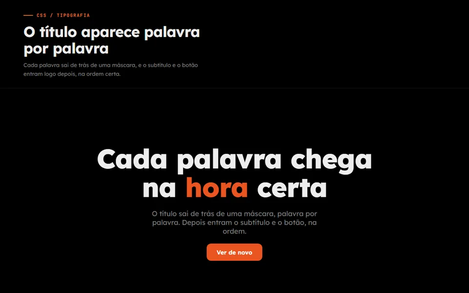 Prévia do efeito Hero Reveal Cinemático