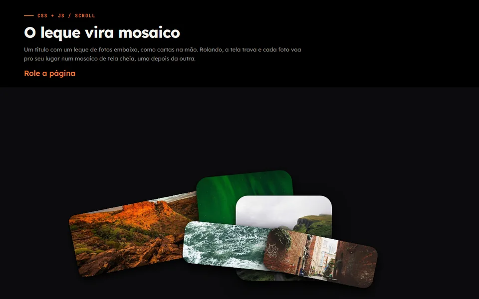 Prévia do efeito Leque que Vira Mosaico