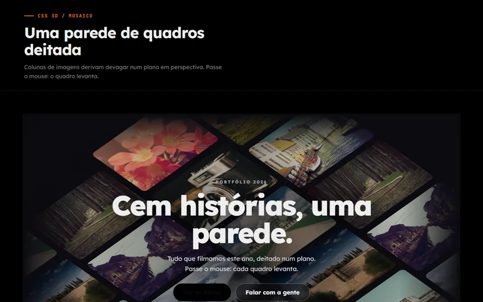 Prévia do efeito Letreiro 3D
