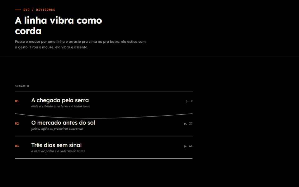 Prévia do efeito Linha Dedilhada