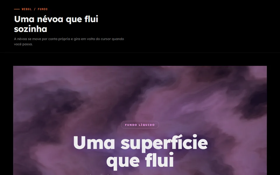 Prévia do efeito Névoa que Gira