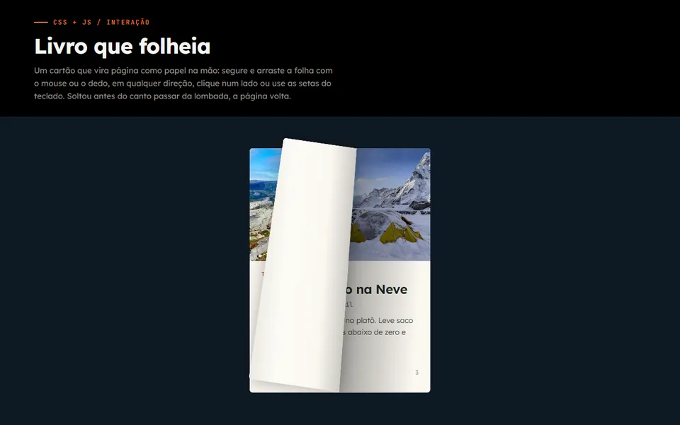 Prévia do efeito Livro que Folheia