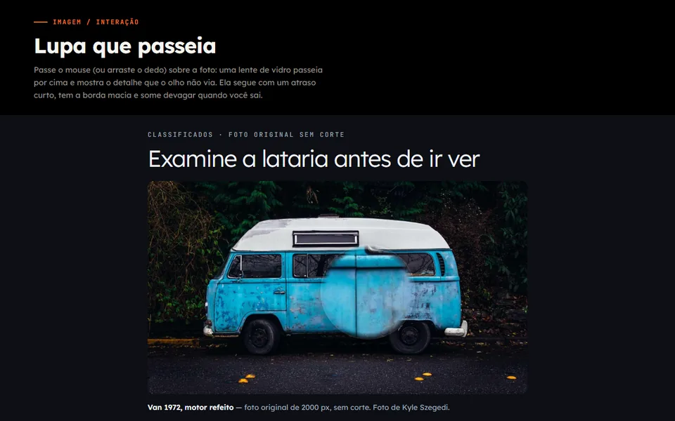 Prévia do efeito Lupa que Passeia