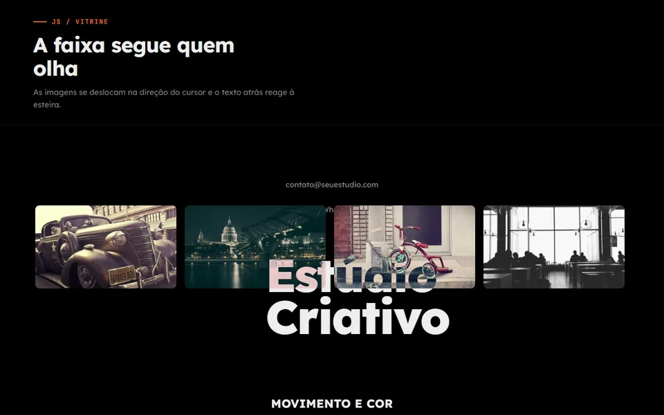 Prévia do efeito Marquee Spotlight