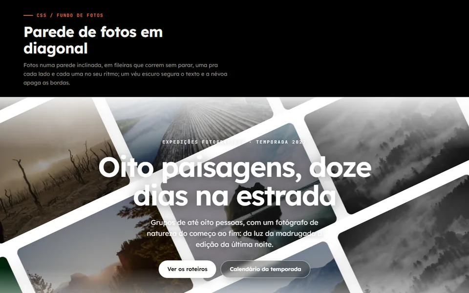 Prévia do efeito Parede em Diagonal