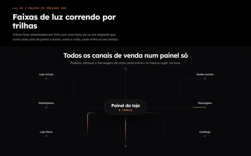 Prévia do efeito Pulsos nas Trilhas