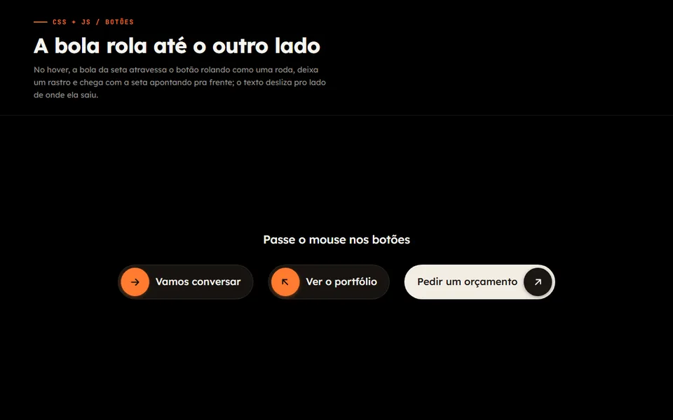 Prévia do efeito Seta que Rola