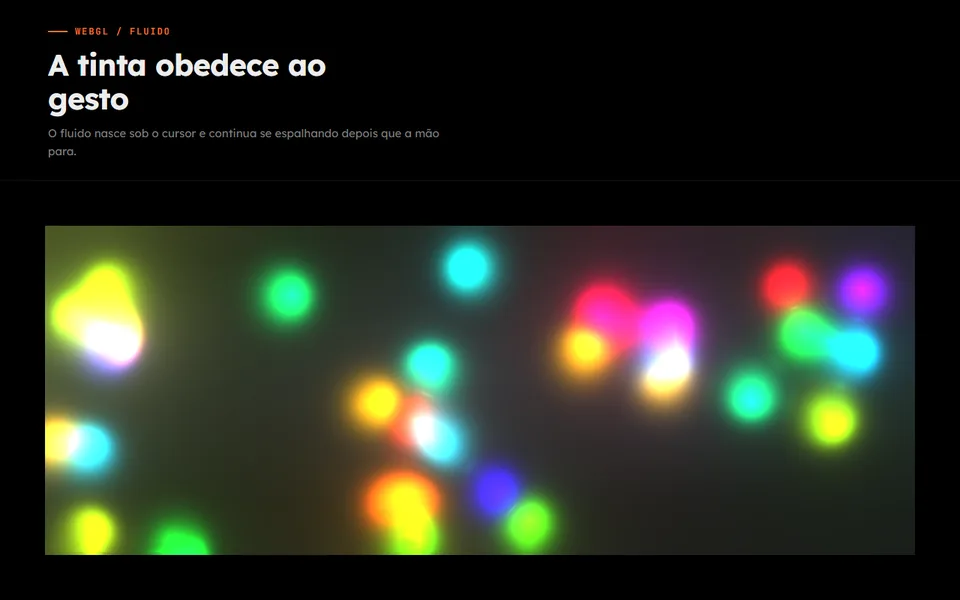 Prévia do efeito Tinta no Cursor