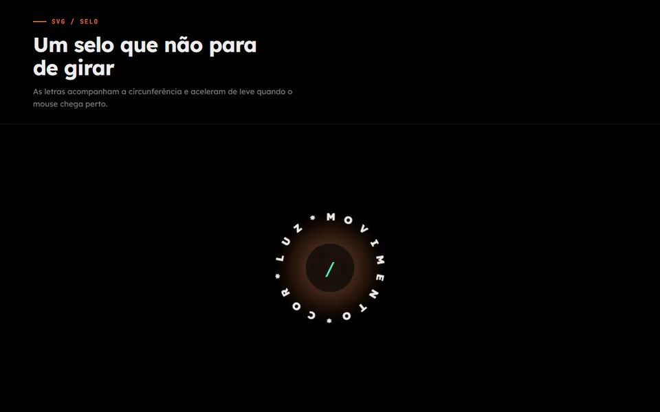 Prévia do efeito Texto Circular