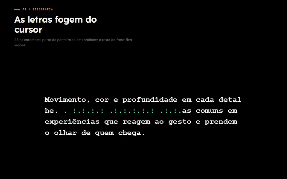 Prévia do efeito Texto Embaralhado