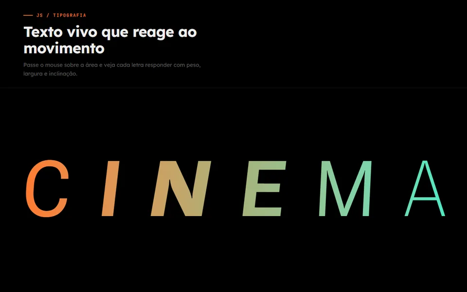 Prévia do efeito Texto Pressão