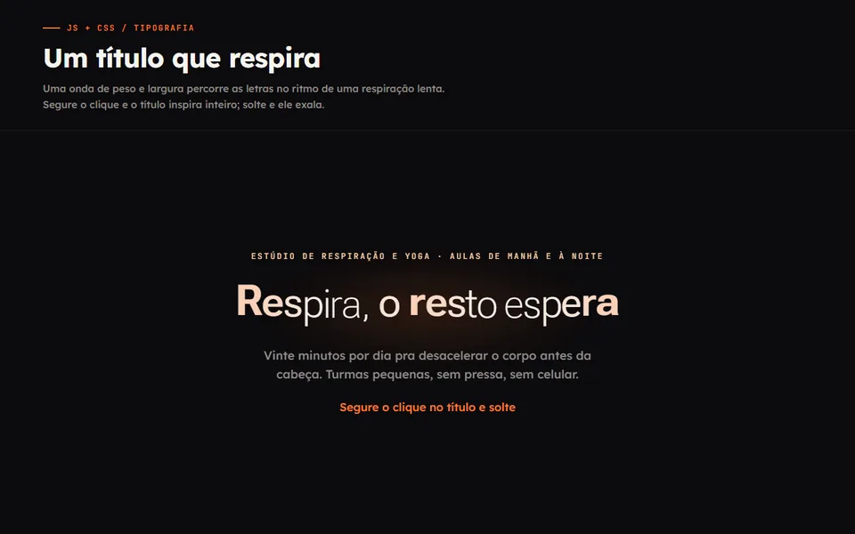 Prévia do efeito Texto que Respira
