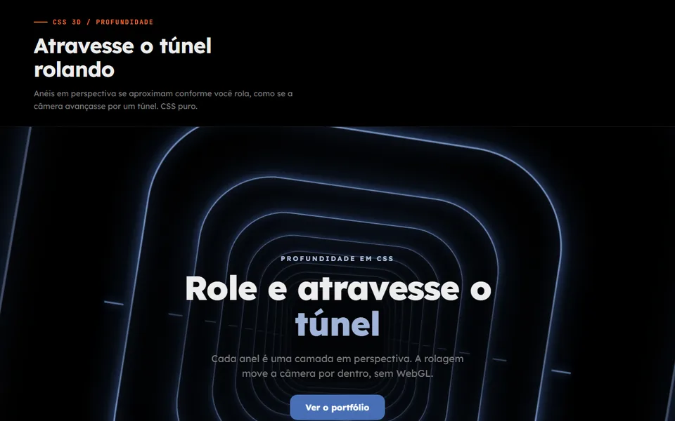 Prévia do efeito Túnel de Perspectiva