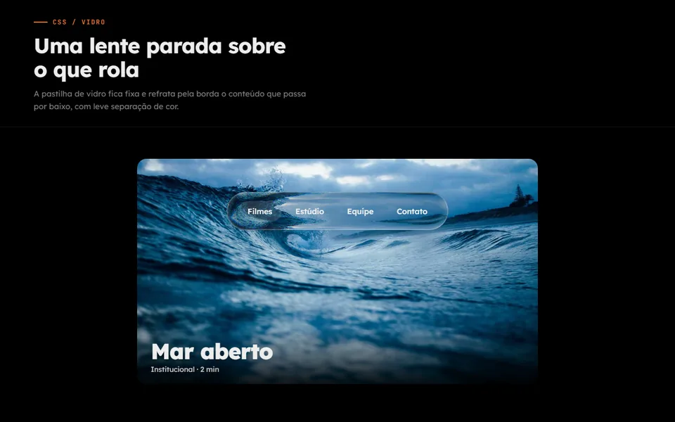 Prévia do efeito Vidro Refrativo