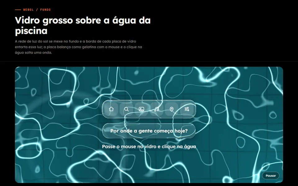 Prévia do efeito Vidro sobre a Água